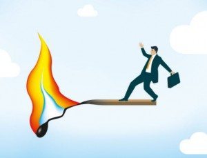 Burning Businessman - XLerant