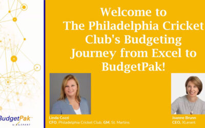 Philadelphia Cricket Club’s Budgeting Journey from Excel to BudgetPak!